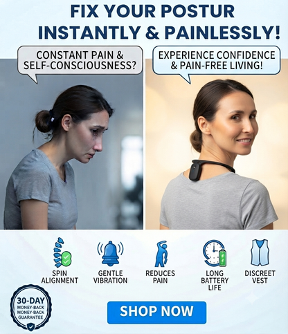 Smart Posture Corrector Stand taller and feel more confident with a smart posture corrector designed for all-day wear. It gently reminds you to reset your posture throughout the day, helping you build better habits.